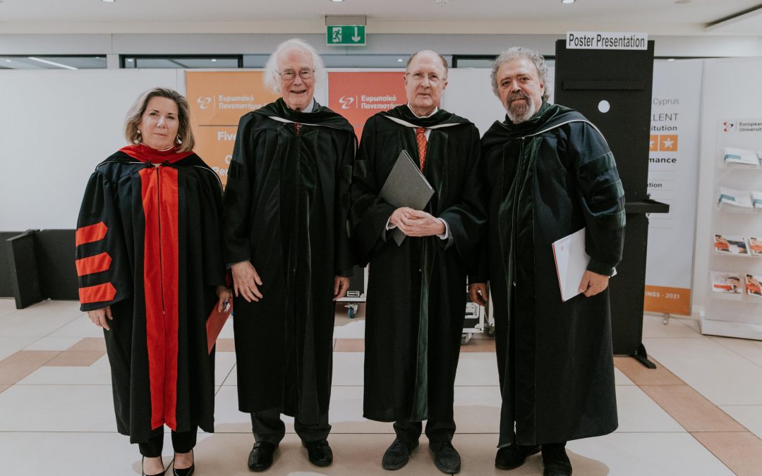 Οι  Νομπελίστες Sir Martin Evans και Sir Gregory Winter Επίτιμοι Διδάκτορες του Πανεπιστημίου μας